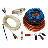 Kit De Cables 8 Gauges Para Potencias De 2500w Boss Taramps
