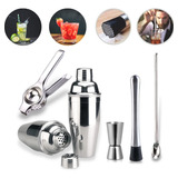 Kit Caipirinha Profissional Coqueteleira 500ml 5 Peças Inox