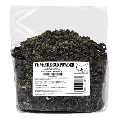 Te Verde Puro Gunpowder 100g Hoja Enrollada De Primera | MercadoLibre
