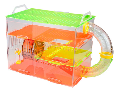 Gaiola Para Hamsters Luxo 3 Andares Com Tubos Grande Viveiro