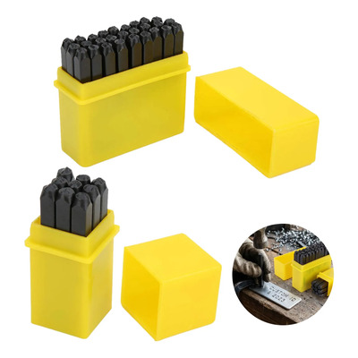 Letras Y Numeros De Golpe 8 Mm Uso Rudo Punzones Pack 36