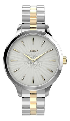 Reloj Tymex Peyton Para Mujer Plateado Con Dorado Tw2v06500