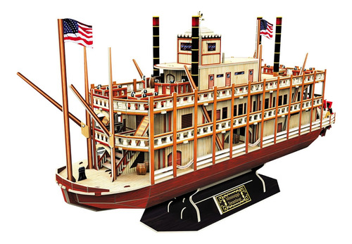  Barco Mississippi Steamboat Puzzle 3d Original