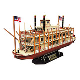  Barco Mississippi Steamboat Puzzle 3d Original