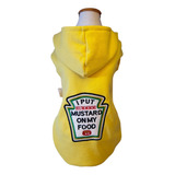 Roupa Pet Moletom Para Cachorro Amarelo Mustard