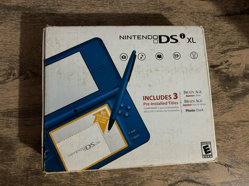 Nintendo Dsi Xl Na Caixa Com Cartão 16 Gb Com Jogos Digitais