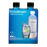 Sodastream 1-liter Carbonating Bottle, Black, 2-pack