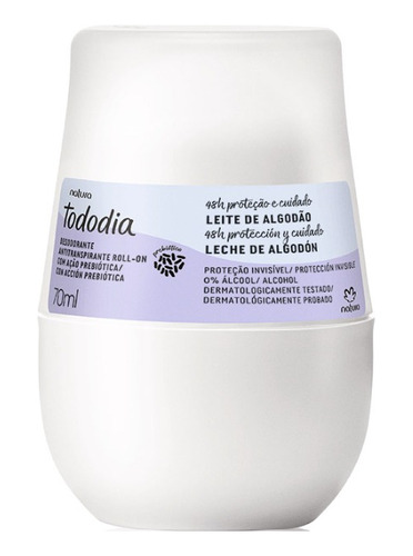 Desodorante Roll-on Leche De Algodón Natura Tododia 70ml