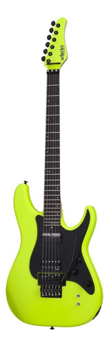 Guitarra Eléctrica Schecter Sun Valley Super Shredder Fr S De Caoba Birch Green Con Diapasón De Ébano