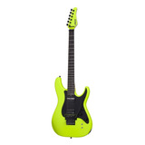 Guitarra Eléctrica Schecter Sun Valley Super Shredder Fr S De Caoba Birch Green Con Diapasón De Ébano