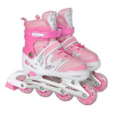 Patines Lineales Rosa Talla M