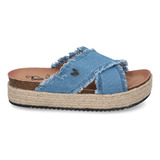 Sandalia Plaforma Denim  23195