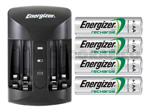 Pack Energizer Battery Charger Pro + 4 Pilas Recargables Aa