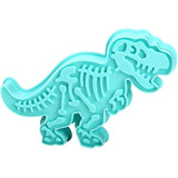 2 Molde Cortador De Galleta Dinosaurio Decoración Repostería Color T-rex