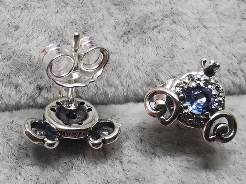 Pandora 299193c01 Disney Cinderella Carriage Earrings