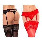 Portaligas Medias Bucaneras Red O Lycra Tanga Less Regalo