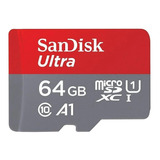 Cartão De Memória Sandisk Ultra 64gb Classe 10 Microsd