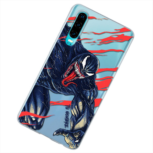 Funda Para Huawei Venom Spiderman Personalizado Tu Nombre