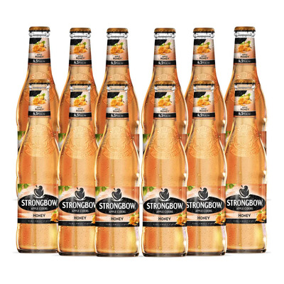 Sidra De Manzana Strongbow Honey 12 Pack Botella 330 Ml | MercadoLibre
