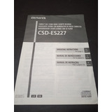 Manual De Instrucciones Radiograbador Aiwa Csd-es227