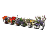 Jardineira Suporte Ferro Janela Para Vasos De Flores 1,30cm
