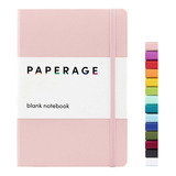 Paperage Cuaderno De Diario En Blanco, Color Rubor, 160 Pgin