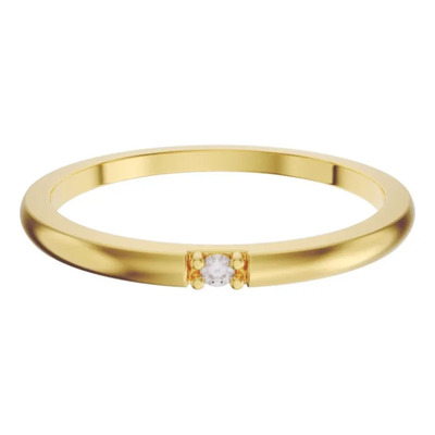 Anillo De Comrpomiso Oro 14k Con Diamante Fonelli (b960) Amarillo 8 | Meses sin interés