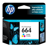 Tinta Impresora Hp F6v29al Color No. 664 