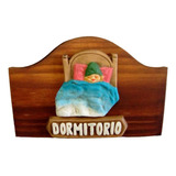 Plato Decorativo De Madera Y Yeso - Mod. Dormitorio