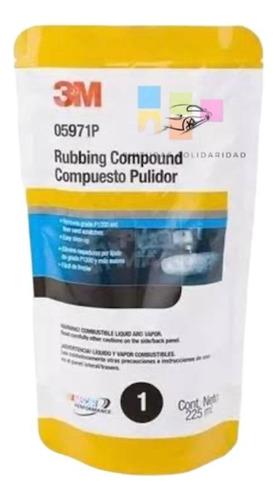 3m Compuesto Pulidor 225ml Econopack 05971 Rubbing