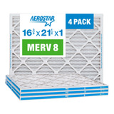 Aerostar Filtro De Aire Plisado Merv 8 De 16 3/8 X 21 1/2 X