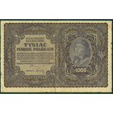 Polonia Billete 1000 Marek 23.8.1919 P# 29 Bueno+