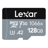 Cartão Memória Lexar Micro Sd Xc 128gb Prof 1066x C10 U3 A2