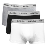 Kit C/ 3 Cuecas Calvin Klein Boxer Low Rise Trunk - U2664f