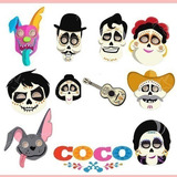 Kit Imprimible Mascaras Coco, Fiestas Cumpleaños Candy Bar !