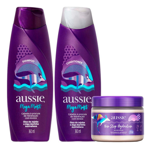 Kit Shampoo 360ml + Condicionador 360ml + Máscara 270ml