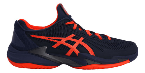 Tênis Asics Court Ff 3 All Court Novak Marinho E Laranja