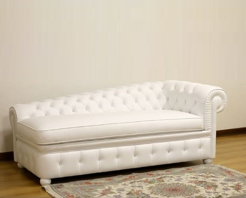 Chaise Longue Chesterfield - Couro Natural Legítimo