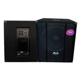 Gbr Bafle Powered Sub 18 Woofer 18 Activo + Salida Pasivo