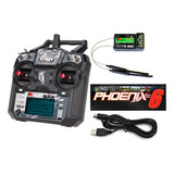 Rádio Flysky Fs-i6x 10ch + Receptor Ia6b + Simulador Phoenix