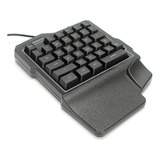 Teclado Uma Mão Usb Rgb Multimídia Pc Notebook Game Jogo Nf