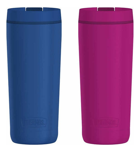 Set De Thermos Botellas Para Viaje 2pz Color Azul/rosa