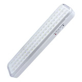 Adir  Ad-1021 Lámpara Emergencia Recargable Extra Plana 60 Leds Color Blanco