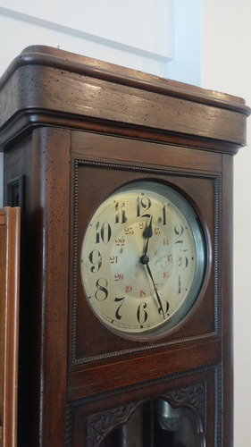 Reloj De Pie Antiguo Péndulo Francés