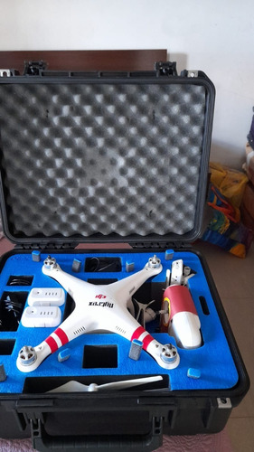 Drone Dji Phantom 2 Vision Plus + Case Pró E Acessórios 