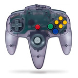 Control Para Nintendo 64 N64 Teknogame - Morado/transparente