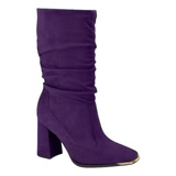 Botas Botinetas Vizzano Dama T 9 Cm 3085 205 Viole Vnatshoes