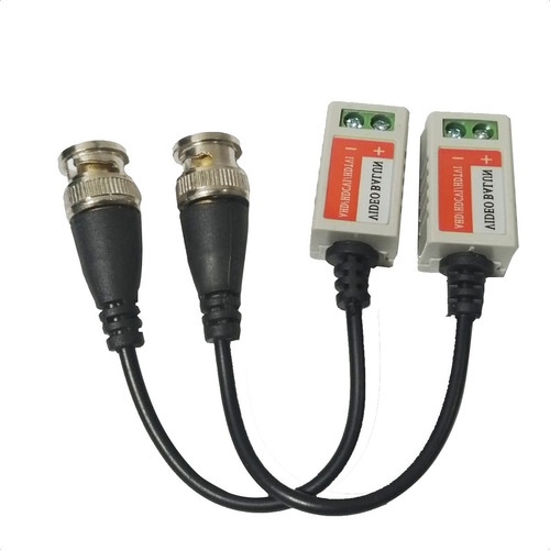 10 Par Video Balun Passivo Cftv Conversor Utp Hd Ahd/tvi/cvi