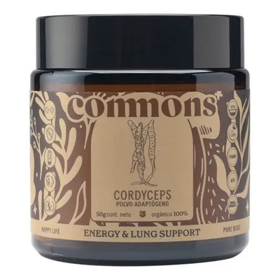 Hongo Adaptógeno Cordyceps 50g Commons Polvo 100% Orgánico | Envío gratis