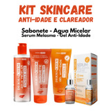 Kit Skincare Vitamina C C/ Agua Micelar Sabonete Gel Melasma